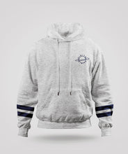 Grey & Navy Blue Relaxed Fit Hoodie