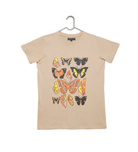 LADIES T-SHIRT WITH BUTTERFLY PRINT