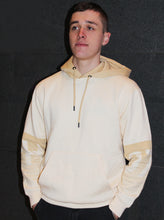 Off White & Beige Printing Relaxed Fit Hoodie